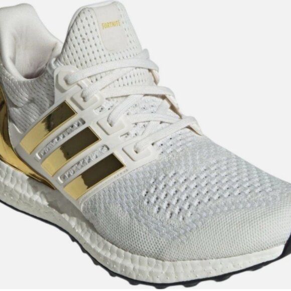 Adidas UB X Fortnite Victory Crow Ultraboost White Gold Men's Shoes - Picture 6 of 7